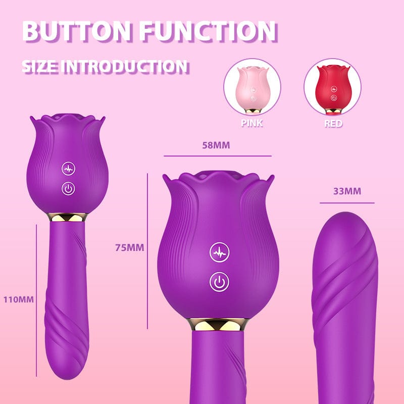 Rose Shaker Sucking Jump Egg Adult Toy G-spot Masturbation Device for Women