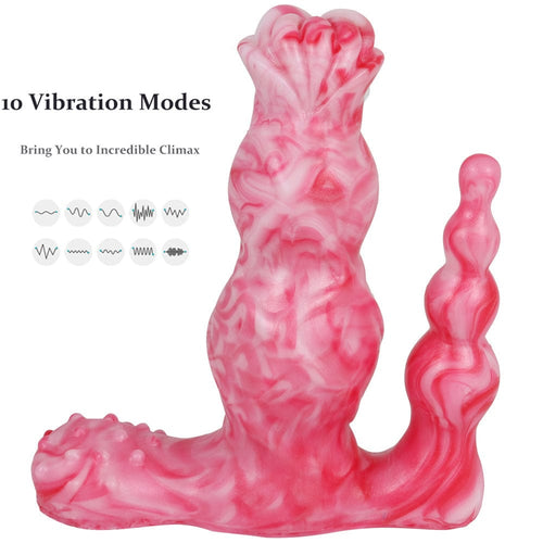 10 Frequency Vibration Simulation Wireless Remote Control Electric Dildo