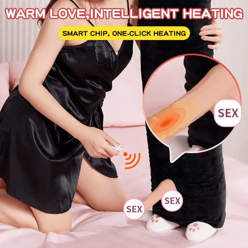 Discreet Cat Pussy Pillow Remote Control Sex Machine