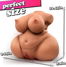 8.6LB BBW Fat Brown Sex Doll with Pussy Ass Male Stroker