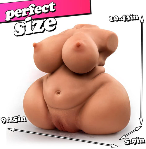 8.6LB BBW Fat Brown Sex Doll with Pussy Ass Male Stroker