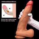 10.03in 9.25in 13in Soft Silicone Big Lifelike Dual Density Dildo