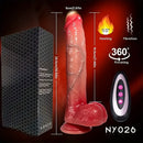 10.03in Rotation Vibrating Heating Large Lifelike Automatic Dildo