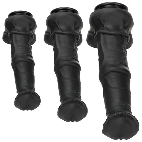 10.04in 11.41in 13.38in Big Black Thick Horse Penis Dildo Sex Toy