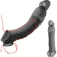 10.16in Penis Cocking Realistic Dildo Penis Sleeve For Girth Enhance Sleeve