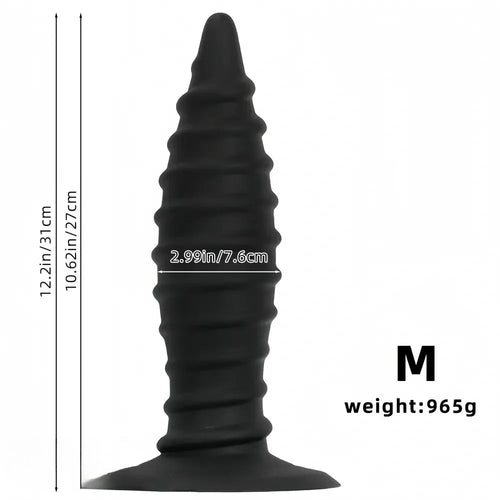 10.23in 12.2in 14.17in Extra Large Long Silicone Tip Anal Plug Dildo