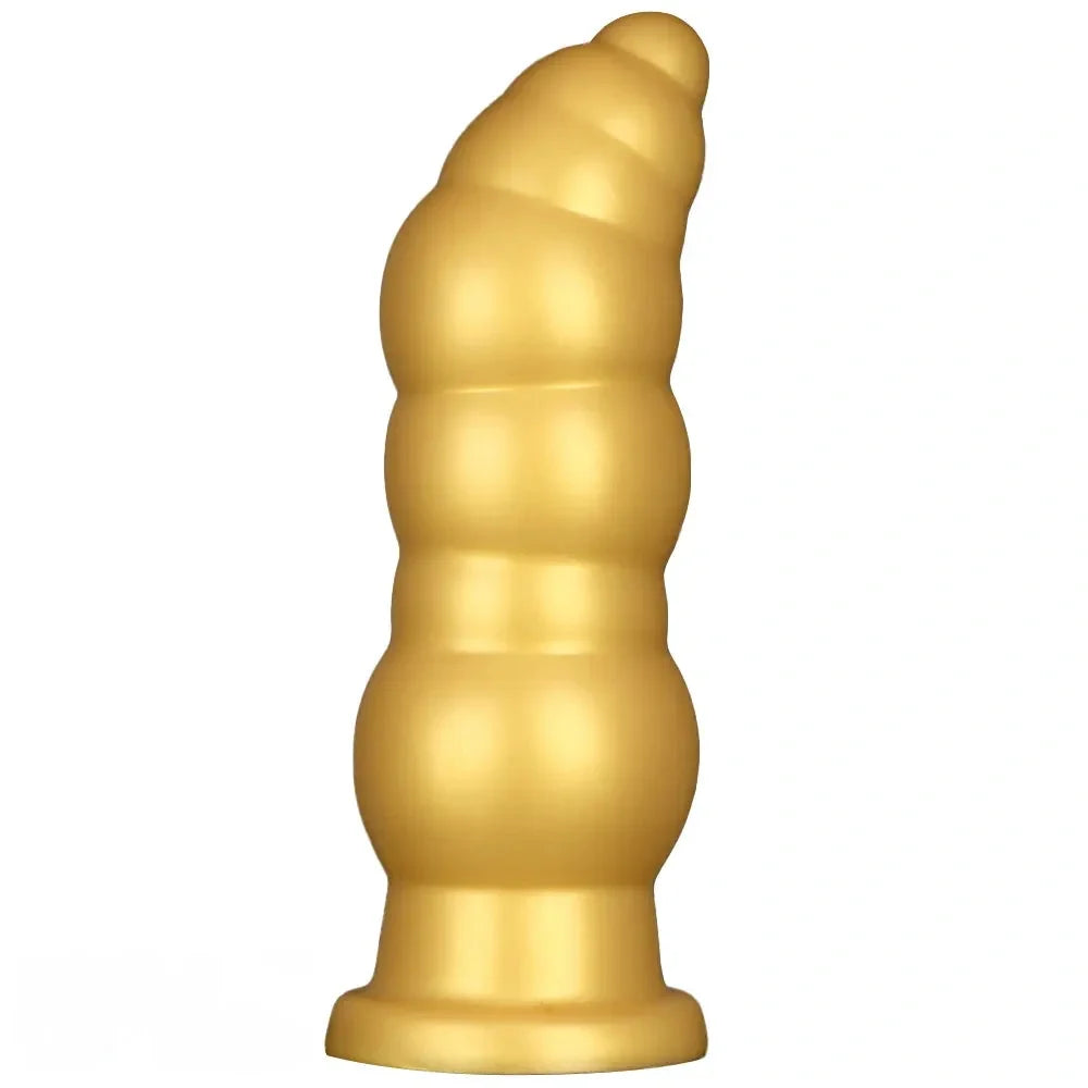 10.23in 14.56in Giant Penis Butt Plug Small Head Silicone Soft Thick Dildo