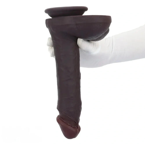 10.23in Double Layer Silicone Big Dildo With Strong Suction Cup Sex Toy