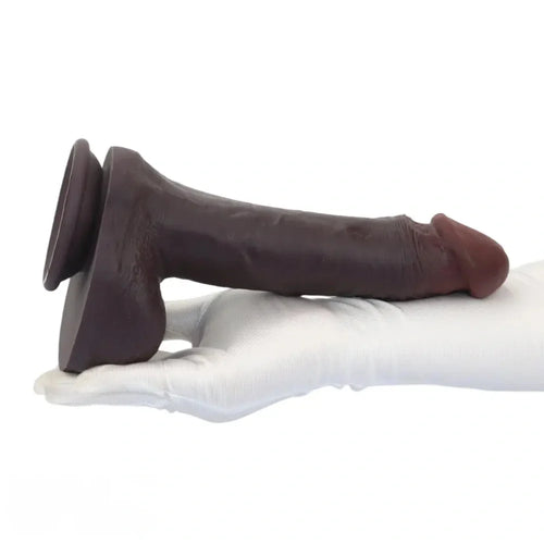 10.23in Double Layer Silicone Big Dildo With Strong Suction Cup Sex Toy