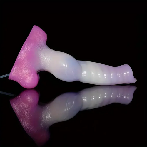 10.23in Fantasy Animal Dog Cock Knot Ejaculating Big Dildo For Couples