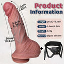 10.23in Realistic Feeling Strap on Big High Quality Heat Resistant Dildo