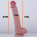 10.23in Suction Cup Penis Dildo For Woman Masturbator Clit Stimulator