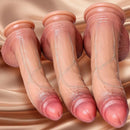 10.24in 11.42in 12.4in Lifelike Big Silicone Dildo For Hands-Free Play