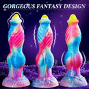 10.2in Fantasy Big Soft Silicone Monster Thrusting Vibrating Dildo