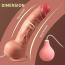 10.2in Water Spray Personal Massager Soft Silicone Squirting Big Dildo