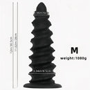 10.43in 12in 14.17in Extra-Large Long Threaded Silicone Sharp Head Dildo