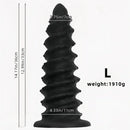 10.43in 12in 14.17in Extra-Large Long Threaded Silicone Sharp Head Dildo