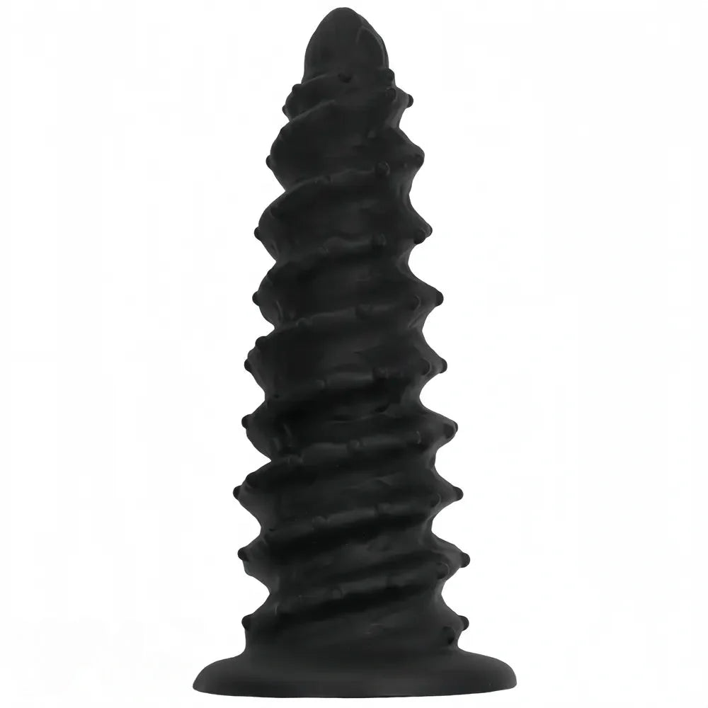 10.43in 12in 14.17in Extra-Large Long Threaded Silicone Sharp Head Dildo