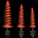 10.43in 12in 14.17in Extra-Large Long Threaded Silicone Sharp Head Dildo