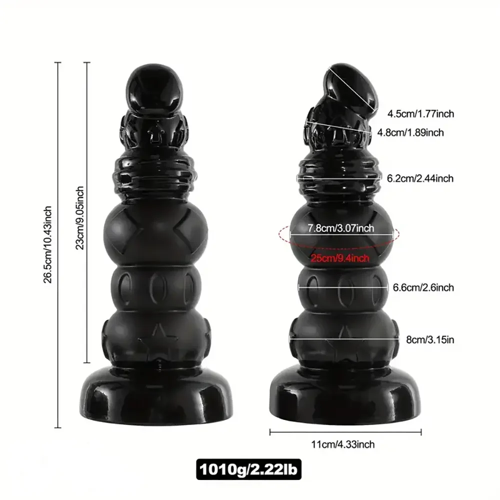 10.43in PVC Anal Dildo With Suction Cup Extra Thick Monster Penis