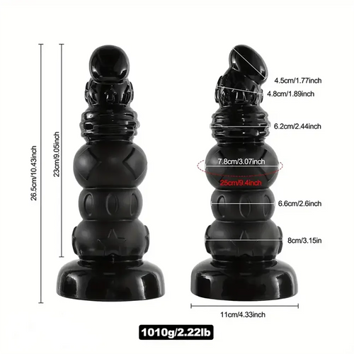 10.43in PVC Anal Dildo With Suction Cup Extra Thick Monster Penis