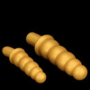 10.62in 14.56in Gold Silicone Anal Plug Dildo With Handle For Love