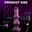 10in Monster Fantasy Ovipositor Inflatable Pump Knotted Animal Dildo