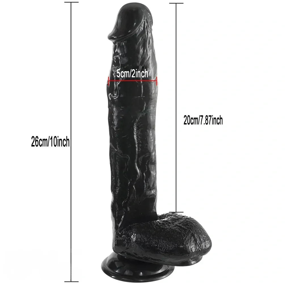 10in Oversized Huge Thick Skin Feeling Dildo For Anal Female Sex Toy