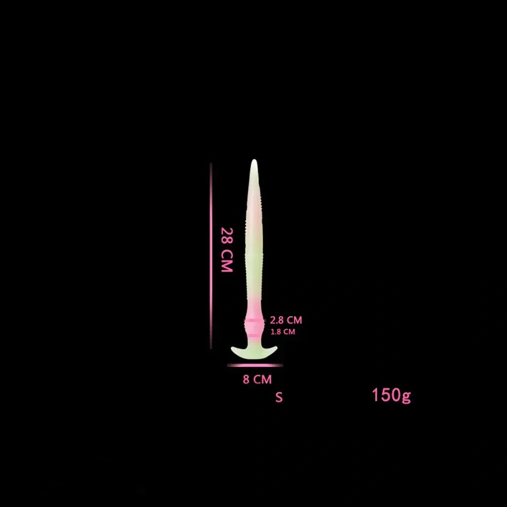 11.02in 15.35in 21.65in Long Huge Silicone Monster Luminous Dildo