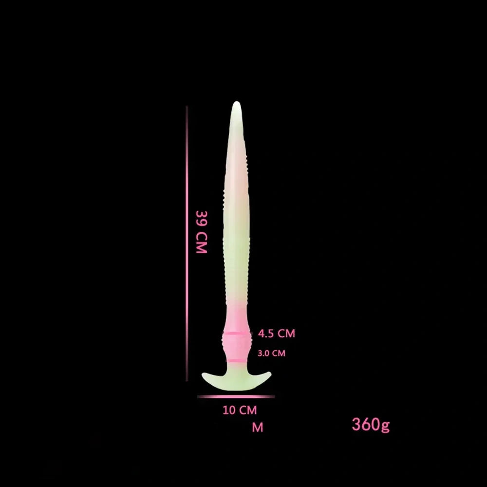11.02in 15.35in 21.65in Long Huge Silicone Monster Luminous Dildo