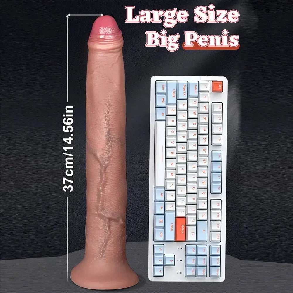 11.22in 13.18in 14.56in Lifelike Strap on Long Dildo For Female Prostate Play