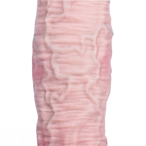11.29in Real Feeling Uncut Double Layer Silicone Soft Handle Dildo For Sex