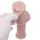 11.29in Real Feeling Uncut Double Layer Silicone Soft Handle Dildo For Sex