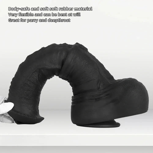 11.41in 13.18in 14.56in Big Long Black Silicone Thick Dildo Indoor Sex Toy