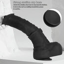11.41in 13.18in 14.56in Big Long Black Silicone Thick Dildo Indoor Sex Toy