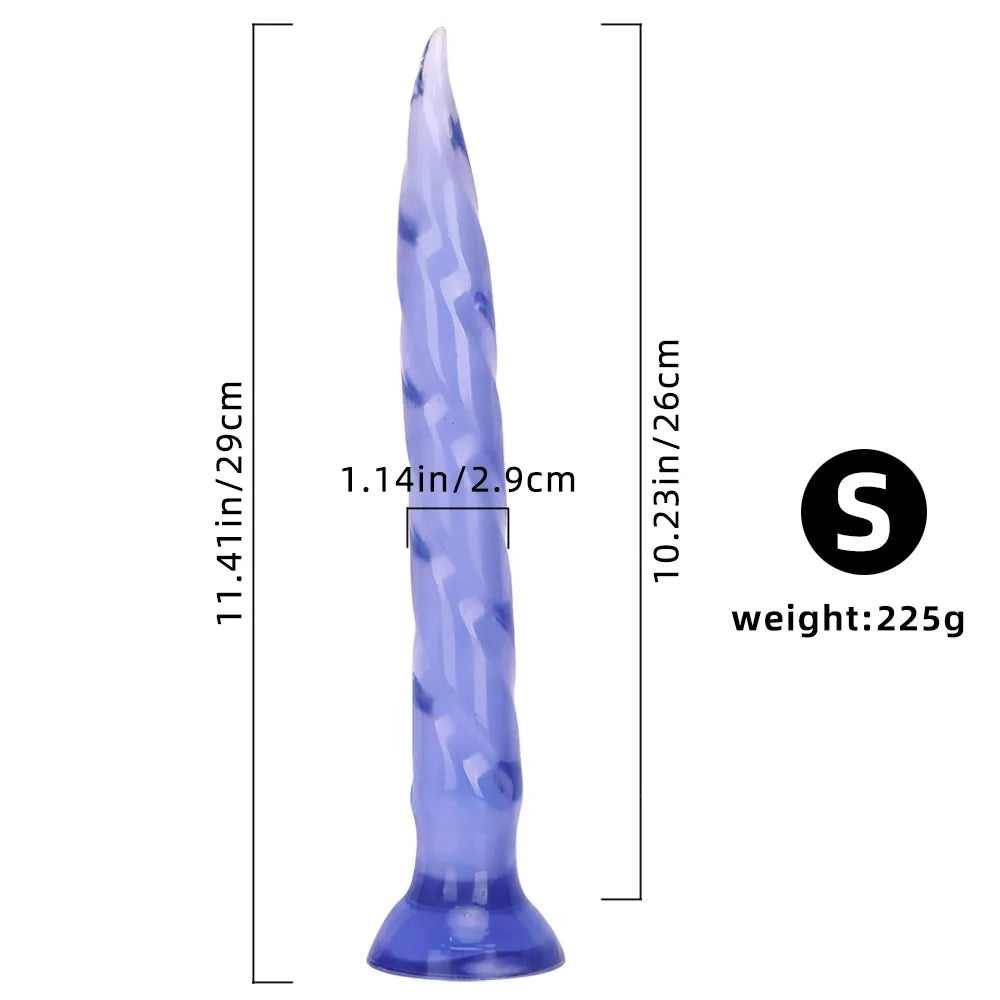 11.41in 14.56in 17.71in Super Large Long Thick Sharp Butt Plug Dildo