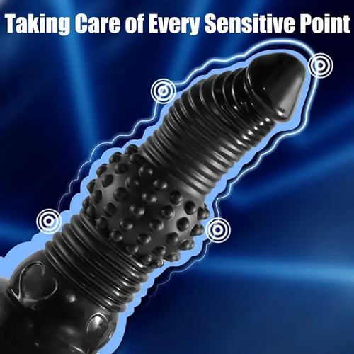 11.41in Textured Dildo With Ridges For Stimulation Bumpy Novelty Dildo