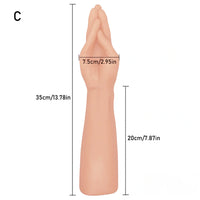 11.81in 10.82in 13.87in Oversize Fist Dildo Huge Soft Dildo For Anus