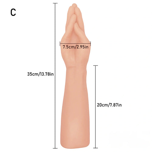 11.81in 10.82in 13.87in Oversize Fist Dildo Huge Soft Dildo For Anus