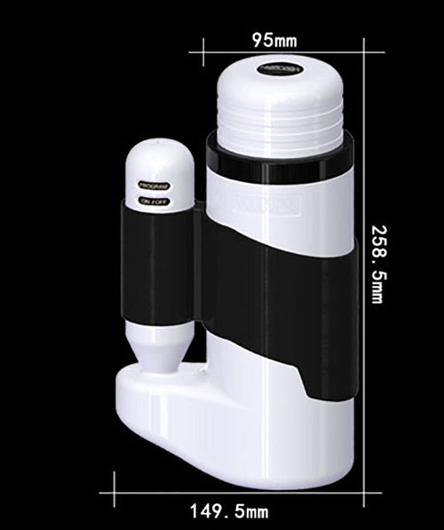 12 Speeds Telescopic Vibrator Realistic Vagina Male Masturbator
