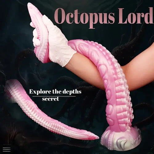 11in - 25.19in Extra Long Big Octopus Tentacle Hands Free Dildo