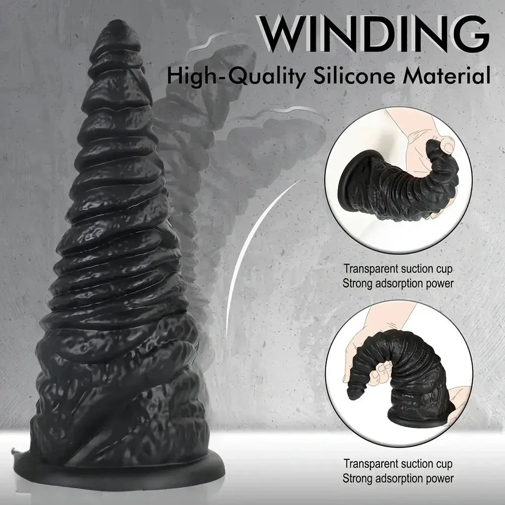 11in Huge Silicone Thick Anal Plug Dildo With Tapered Glans Anal Stretcher