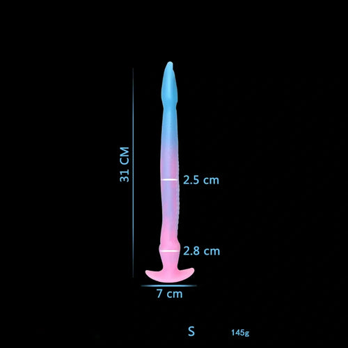 12.2in 15.94in 20.87in Snake Long Huge Animal Luminous Dildo For Anus