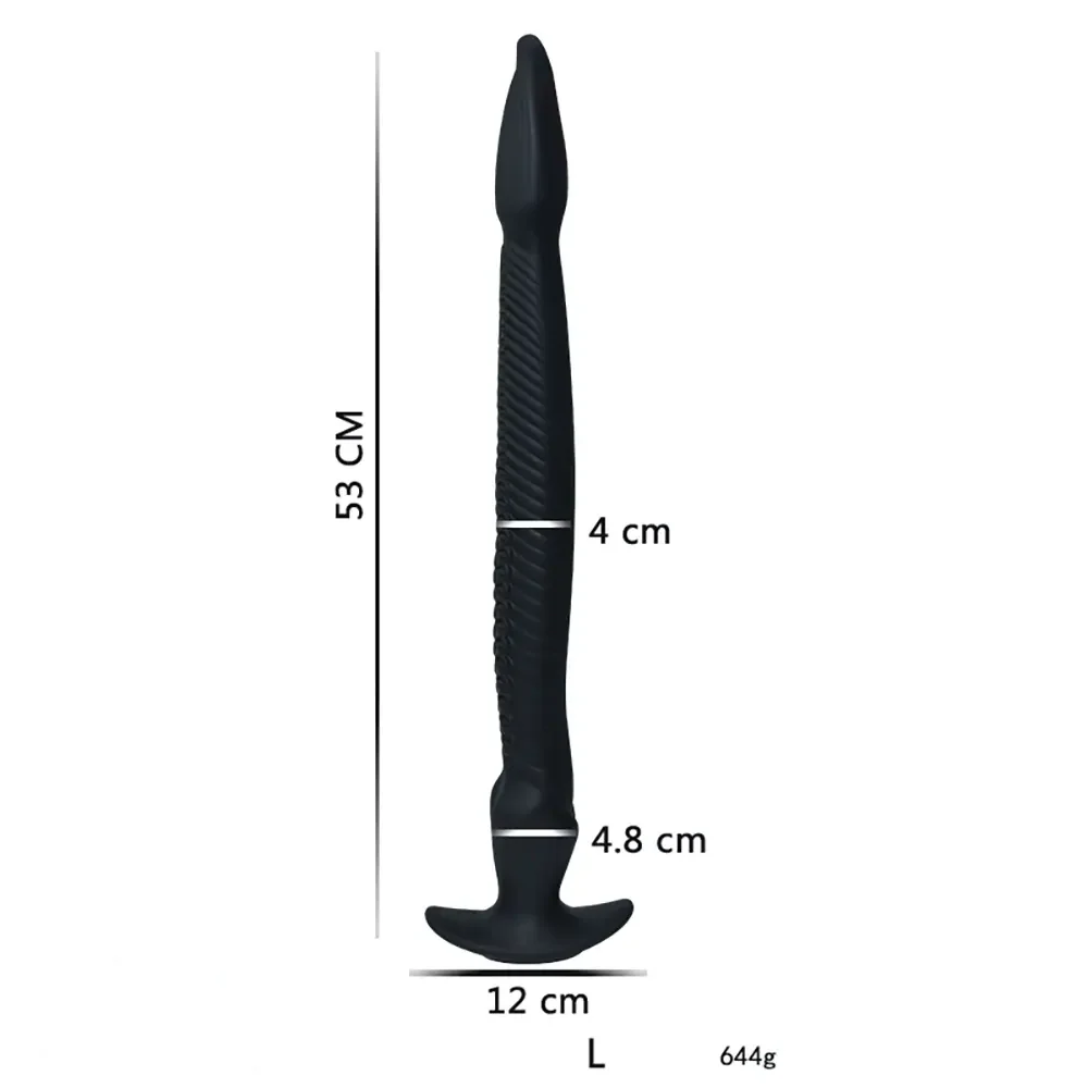 12.2in 15.94in 20.87in Snake Long Huge Animal Luminous Dildo For Anus