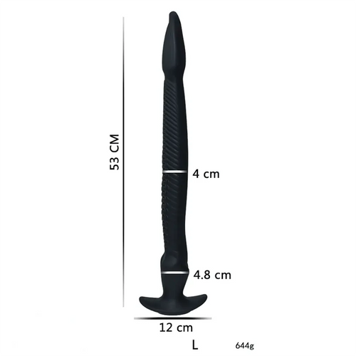 12.2in 15.94in 20.87in Snake Long Huge Animal Luminous Dildo For Anus
