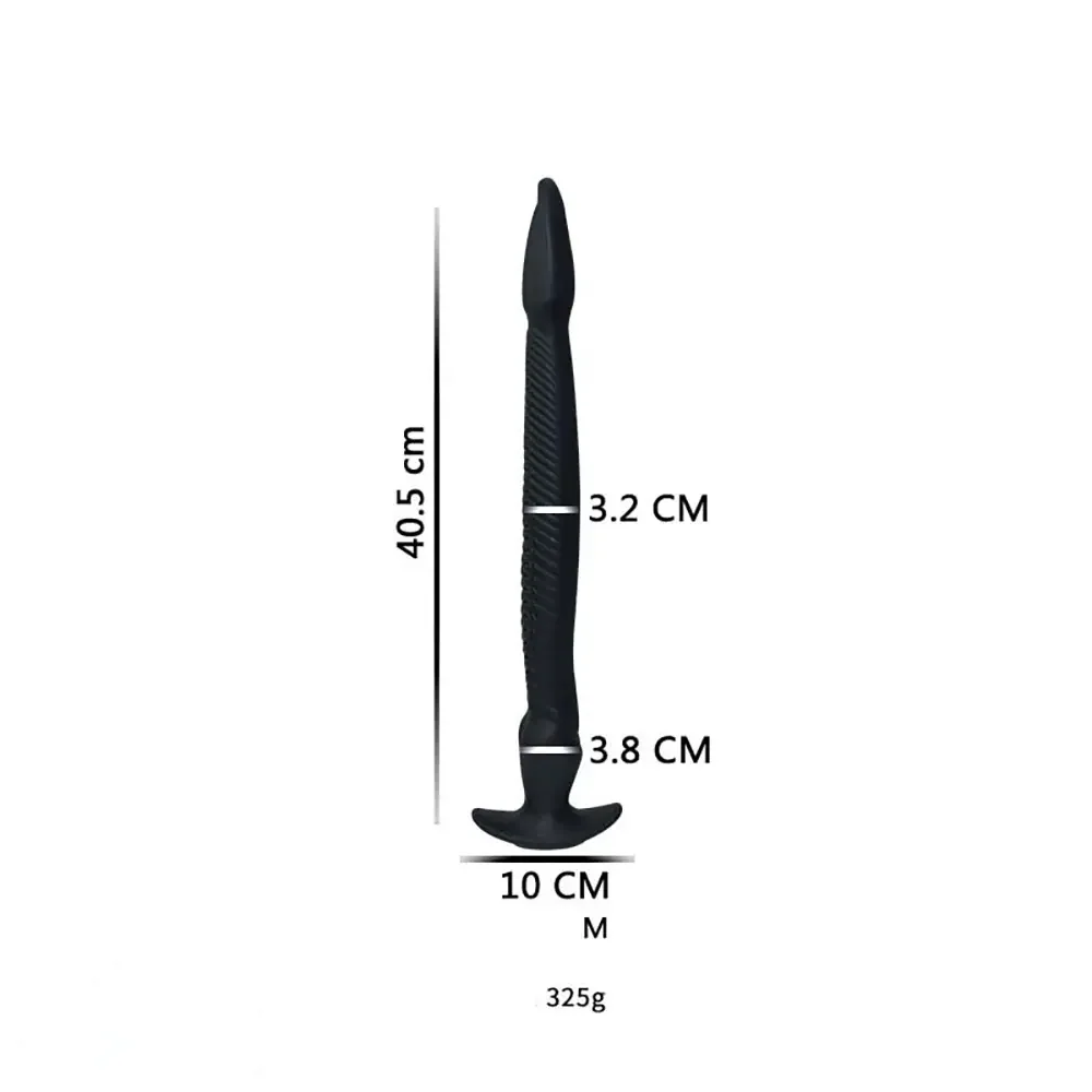 12.2in 15.94in 20.87in Snake Long Huge Animal Luminous Dildo For Anus