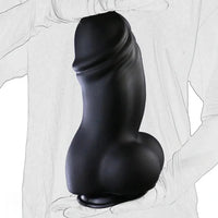 12.2in Super Thick Huge Black Rooster Penis Dildo With Suction Cup Anal Toy