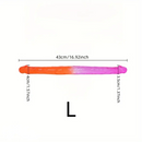 12.59in 16.92in Two-color Double Penetration Big Long Dildo For Anus