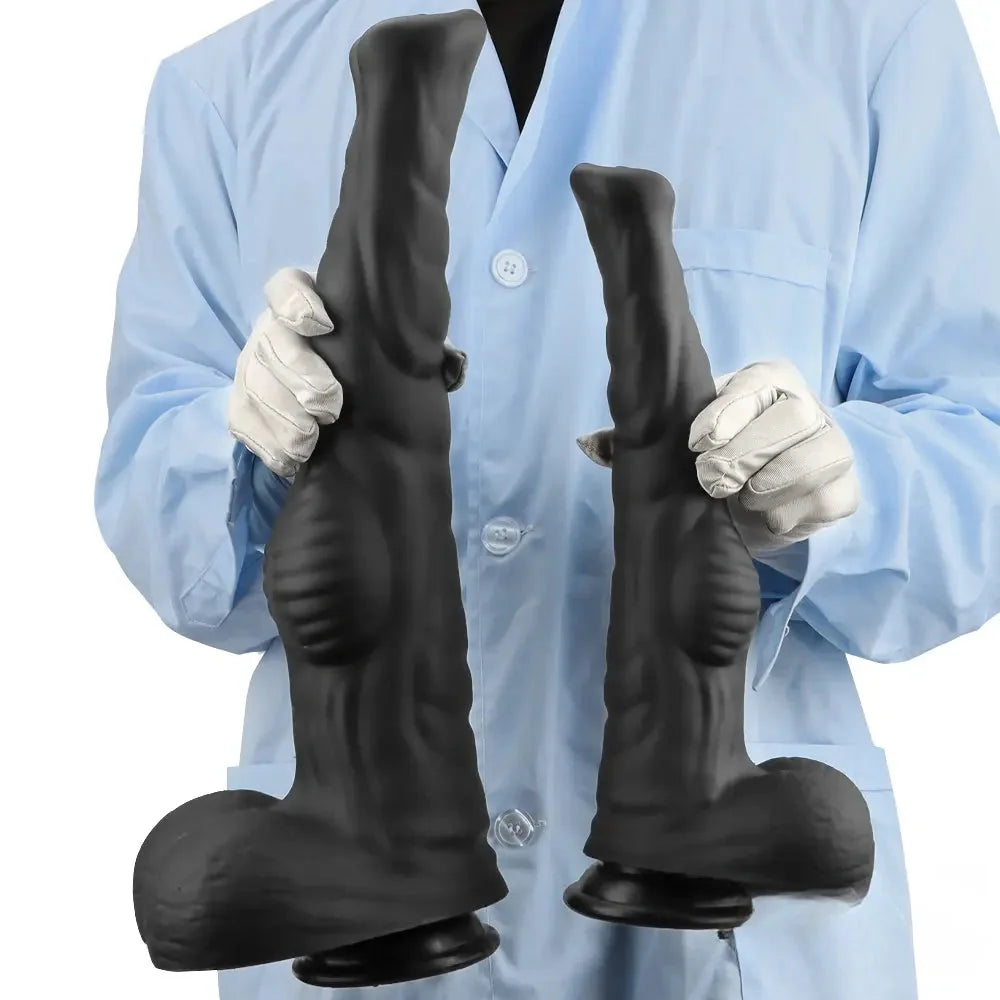 12.61in 14.17in 16in Super Huge Long Silicone Soft Horse Cock Dildo