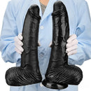 12.6in 14.17in Super Large Long Thick Black Real Anal Dildo For Adults
